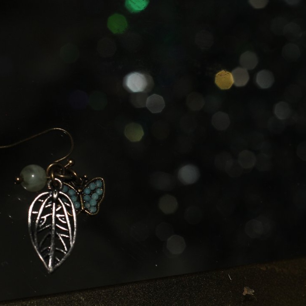 Turquoise Navajo Leaf Butterly Earrings
